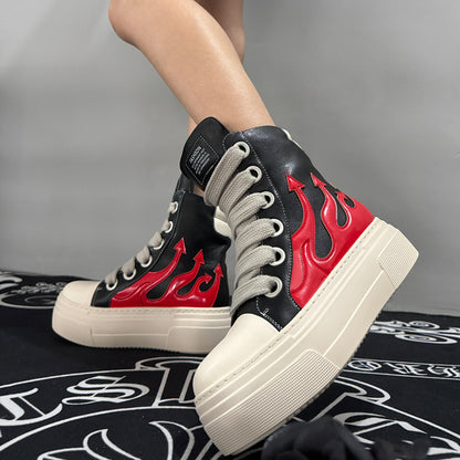 Fashion Sneakers Fire Sports Boots Skateboard Shoes